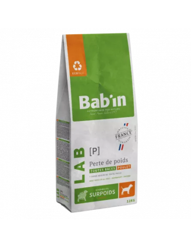  BAB'IN LAB ADULTE PERTE DE POIDS (tte race) 12 KG