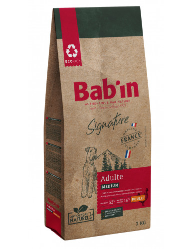 BAB'IN SIGNATURE MEDIUM ADULTE POULET 3 KG