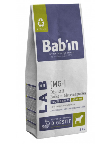 BAB'IN LAB ADULTE AGNEAU MG - (tte race) 2 KG