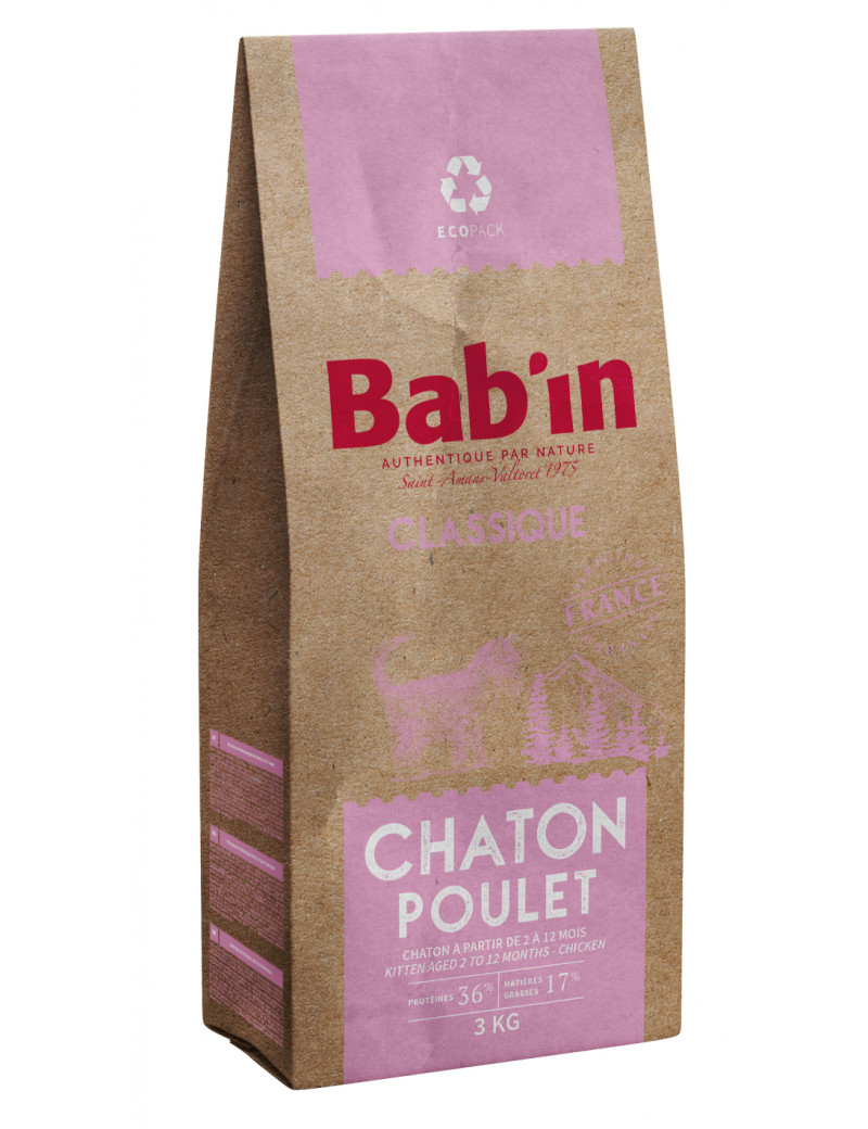  BAB'IN CLASSIQUE CHATON POULET 3 KG