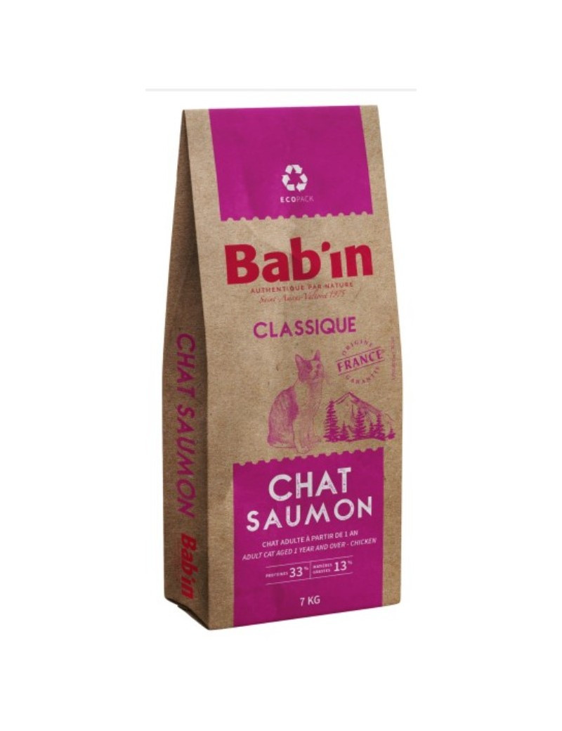  BAB'IN CLASSIQUE CHAT ADULTE SAUMON 7 KG