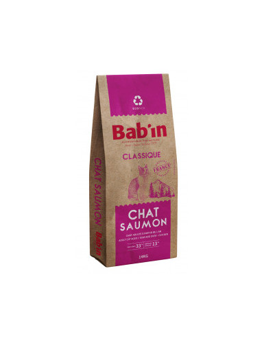 BAB'IN CLASSIQUE CHAT ADULTE SAUMON 14 KG