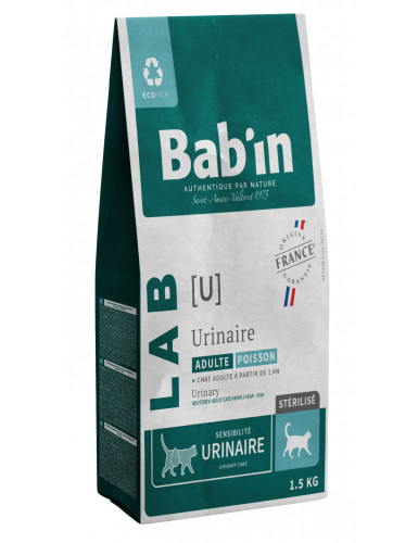  BAB'IN LAB CHAT ADULTE URINAIRE 1.5 KG