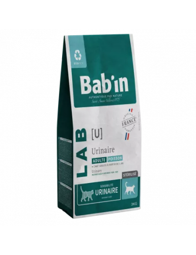 BAB'IN LAB CHAT ADULTE URINAIRE 3 KG
