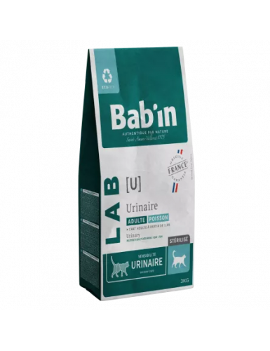  BAB'IN LAB CHAT ADULTE URINAIRE 3 KG