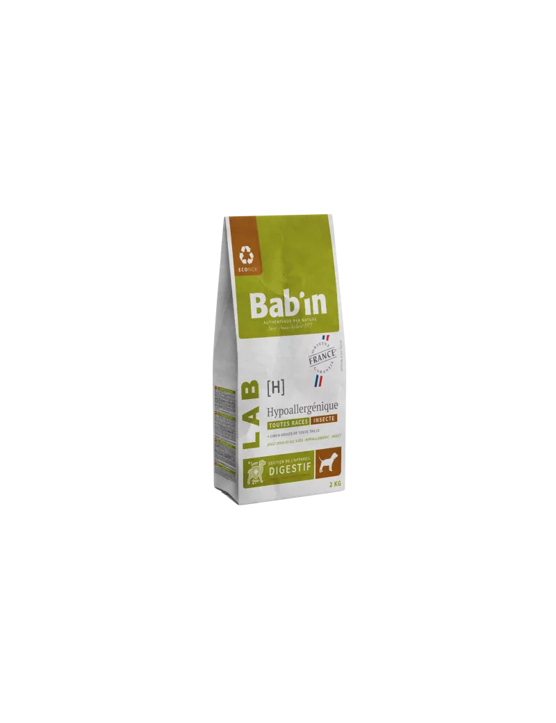  BAB'IN LAB ADULTE HYPOALLERGENIQUE (tte race) 2 KG