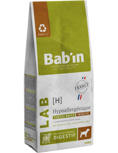 BAB'IN LAB ADULTE HYPOALLERGENIQUE (tte race) 10 KG