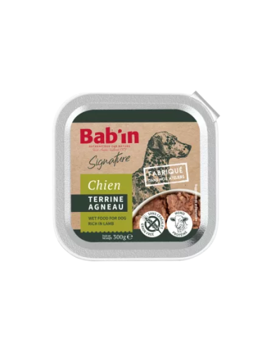 BAB'IN TERRINE CHIEN ADULTE AGNEAU