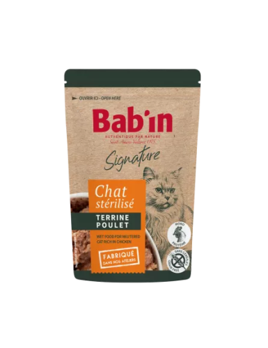 BAB'IN TERRINE CHAT ADULTE POULET