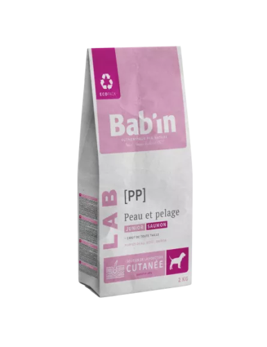 BAB'IN LAB JUNIOR PEAU & PELAGE SAUMON (tte race) 2 KG