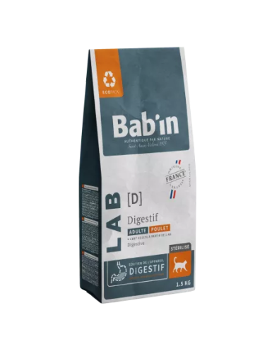BAB'IN LAB CHAT ADULTE DIGESTION 3 KG