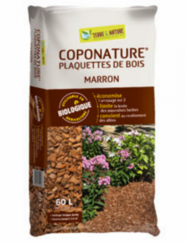 Plaquette de bois marron